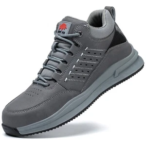 Men’s Safety Shoes Composite Toe Work Sneakers Lightweight Construction Boots - Picture 1 of 27