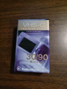 NIP Sealed Radio Shack VHS-C PRO HIGH GRADE Camcorder Videocassette 30/90 Minute - Picture 1 of 1
