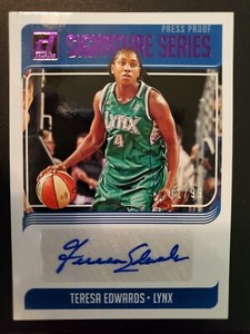 2019 Donruss WNBA Signature Series Press Proof Purple /99 Teresa Edwards Auto