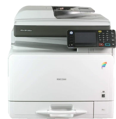 RICOH MP C305SPF FAST DUPLEX NETWORK A4 COLOR WORKGROUP LASER PRINTER COPIER - Image 1 of 4