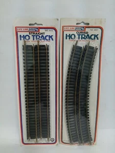 Vintage Life-Like 8600 & 8601 HO 4 Pack Straight & 4 Pack Curved Track NISP - Picture 1 of 3