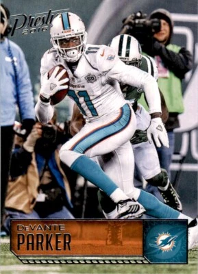 2016 Panini Prestige DeVante Parker Miami Dolphins #107 NFL Football Card - Image 1 of 2
