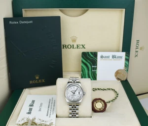 ROLEX Ladies Stainless Steel Datejust MOP DIAMOND Jubilee Band 179160 SANT BLANC - Picture 1 of 7