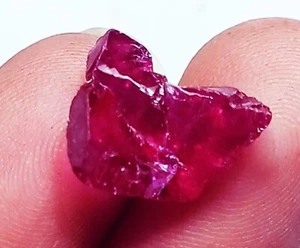 Natural Red Ruby Rough Loose Gemstone 5.10 Ct Certified With Free Gift - Picture 1 of 7
