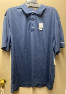 BRAND NEW Reebok Golf Short Sleeve Navy Blue Polo Shirt Size 3XL (FC107-4Q1717 - Picture 1 of 5