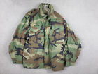 US ARMY Field Coat Jacket Cold Weather Medium Short Camo Woodland Military