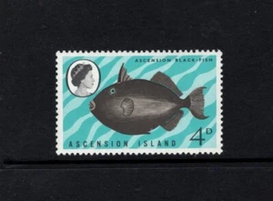 Ascensión 1968 4d Black Durgon Fish Ascension Black Fish MH SG 113 Sc 118 - Imagen 1 de 1