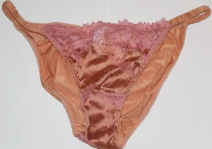 ! MEY Damen Mini-Slip Mikrofaser mit Spitze Apricot-Rosa Gr. S (38) - NEU - Bild 1 von 2