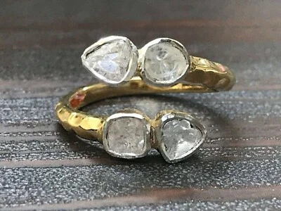 Cocktail Anniversary Ring 925 Sterling Silver Natural Diamond - Image 1 of 4