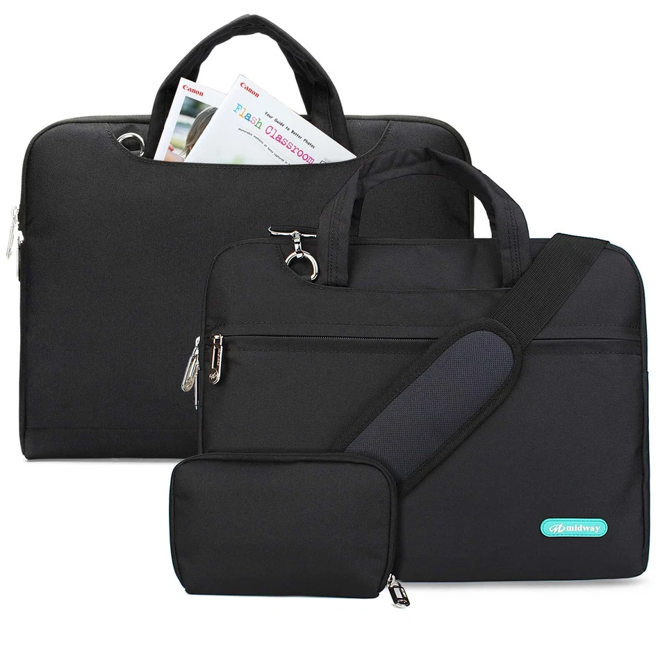 Laptop Bag Waterproof Zipper Multi Pocket Messenger Bag fr Macbook Air/Pro M1/M2 - Image 1 of 4