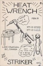 Carte postale vintage radio CB QSL bande dessinée années 1970 lac Cowichan Colombie-Britannique