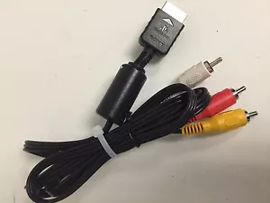 Cable compuesto de audio/video AV genuino Sony 6FT para PS1 PS2 PS3 súper delgado ( - Imagen 1 de 1