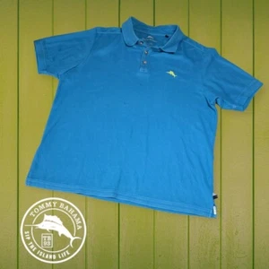 Tommy Bahama Emfielder Supima Poloshirt Cerulean Blau L - Bild 1 von 9