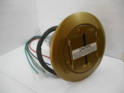 NEW Hubbell S1PT4X4BRS Fire-Rated Poke-Through 1 Piece 4X4 SYSTEM 1 Brass - Image 1 of 4