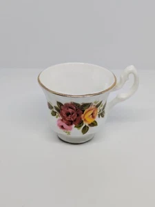Cottage Rose Miniature Tea Cup Fine Bone China - Picture 1 of 5