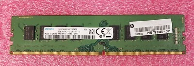 Samsung 8GB 2Rx8 DDR4 PC4-2133P-U Desktop UDIMM Memory HP# 797346-581 - Image 1 of 2