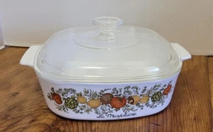 CORNING WARE La Marjolaine 2 QT Covered Casserole Baking Dish #A 2 B MCM - Picture 1 of 7