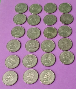 23 State Quarters 2005 25 Cent Coins Money Virginia Oregon California Kansas MN - Picture 1 of 20
