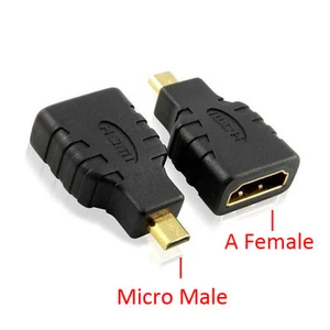 HDMI Micro Male (Type D) to HDMI Type A Female Adapter Converter 1080p Full HD - Picture 1 of 1
