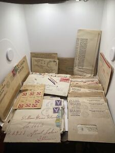 HUGE Lot of 60+ Handwritten Love Letters Ephemera WWII Navy Pacific 6 Unopened!!