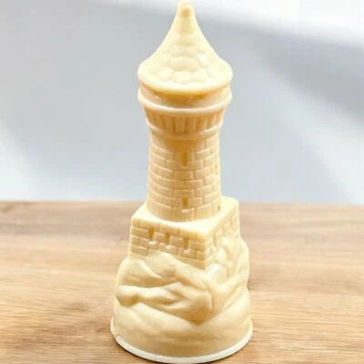 Torres blancas vintage E.S. Pieza de ajedrez de plástico Lowe 1 pieza de repuesto SOLO LEER Foto 1 de 4