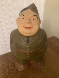 VINTAGE ROBINSON RANSBOTTOM SOLDIER "BUD" WWII COOKIE JAR - As Is -Rare - Picture 1 of 11