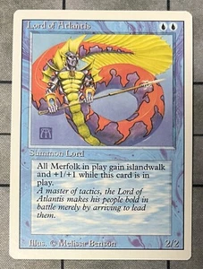LORD OF ATLANTIS 3RD Edition MTG Revised Magic the Gathering - Picture 1 of 2