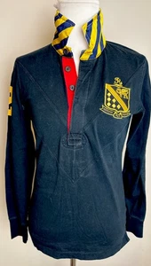 Vintage Ralph Lauren Rugby Classic Possession Pace Position Navy Polo Small - Picture 1 of 8