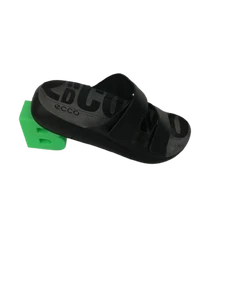 ECCO Ladies Slider Sandals Size 36 (UK 3.5-4) Black Lightweight Unused In Box - Picture 1 of 8