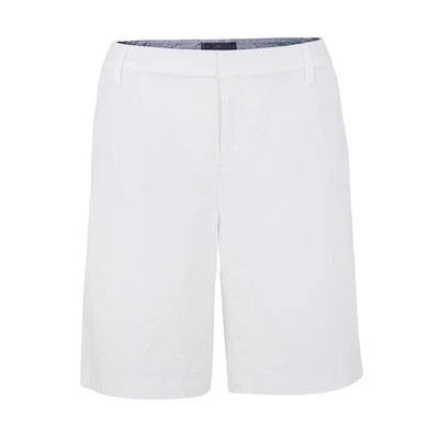 TOMMY HILFIGER Ladies Shorts Cotton Chino Summer Women Pockets Holiday WHITE 599 - Image 1 of 4