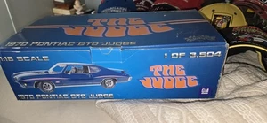 GMP Maßstab 1:18 Diecast - 8044 1970 Pontiac GTO The Judge dunkelblau 3504 Made - Bild 1 von 6