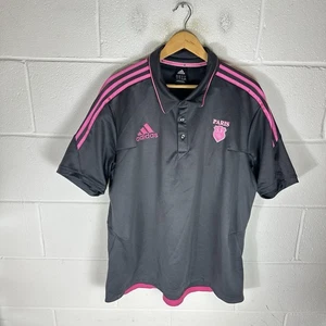 Stade Francais Rugby Shirt Mens Extra Large Grey Adidas 2011/12 Training Polo - Picture 1 of 11