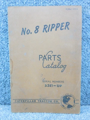 Oruga de fábrica OEM no. Libro Catálogo Piezas Destripador 8D Manual 92M 93M Foto 1 de 4