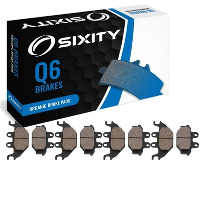 Juego completo de pastillas de freno delanteras + traseras orgánicas KYMCO MXU500 2006-2009 4x4 gc Foto 1 de 4