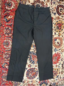 Mens Ralph Lauren Double RL Wool Pinstripe Button Fly Cinched Trousers - Picture 1 of 13