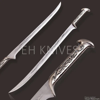 38'' Lord of the Rings Inspired Elven Sword Handmade Stainless Steel with sheath - Image 1 of 4