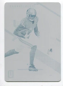 2017 Unparalleled Printing Plate Cyan Terrelle Pryor 1/1 Washington REDSKINS - Picture 1 of 2