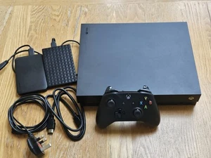Xbox One X 1TB, with controller and external storage. - Picture 1 of 3