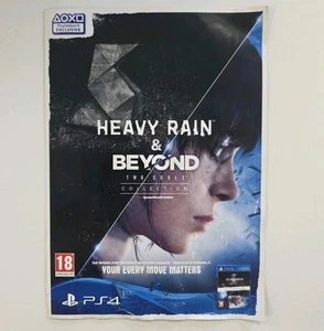 Heavy Rain & Beyond Two Souls PS4 Werbewerbung mit ausgeschnittener Origami Figur - Bild 1 von 4