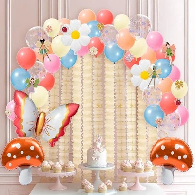 Woodland Fairy Party Supplies: Balloons, Backdrop, Garland, Baby Shower - Image 1 of 4