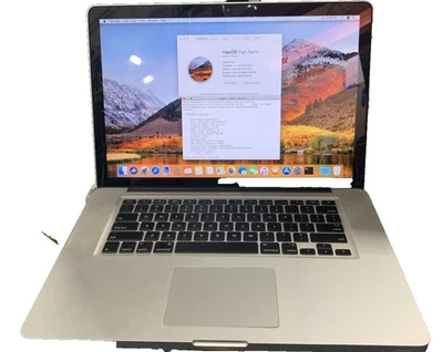 2010 MacBook Pro A1286 15" Intel i5-520M@2.4GHz, 8GB RAM, 1TB SSD, High Sierra - Image 1 of 4
