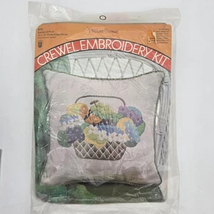 Crewel Kit Ricamo Cesto di Frutta 6006 Pauline Denham Coltello Bordo Linea Cuscino - Foto 1 di 10