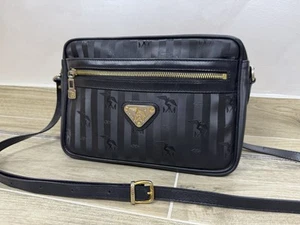 Maison Mollerus Vinerus Messenger Crossbody Black Canvas Bag Rare Auth MM - Picture 1 of 14