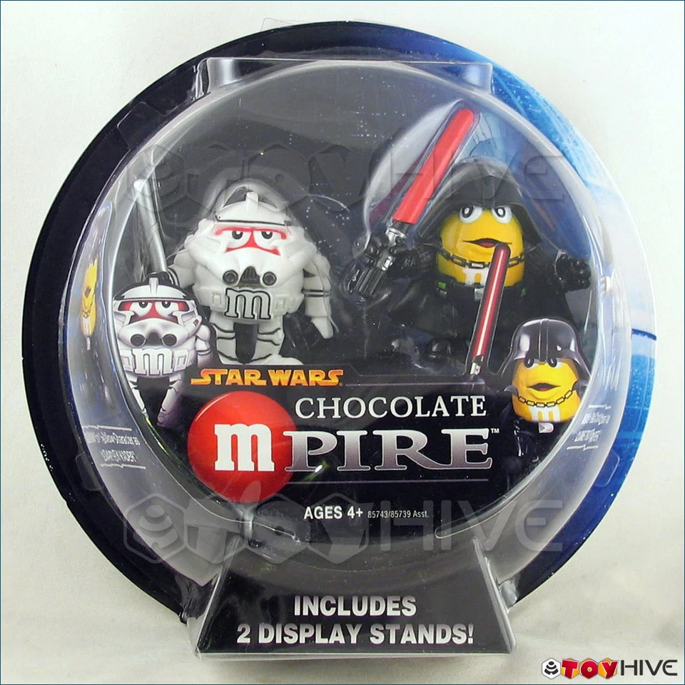 Star Wars Chocolate Mpire Darth Vader Clone Trooper figures M&M sealed package - Image 1 of 1