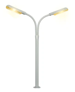 Látigo doble Viessmann 6096 H0, 2 LEDs amarillo - Imagen 1 de 1