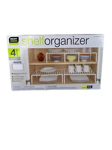 Smart Design Regal Organizer weiß 4-teiliges Set für die Küche oder jeden Raum - Bild 1 von 12
