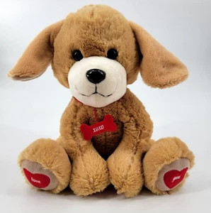 Mrs Fields Peluche Perro Caramelo Be Mío Se Sienta 10" Alto San Valentín Juguete Animal de Peluche - Imagen 1 de 11