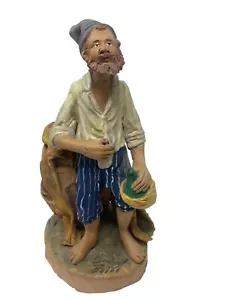 Figurina vintage rum pirata decorazione tiki bar firmata ceramica primitiva. - Foto 1 di 13