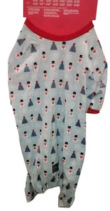 FuzzYard Light Blue Dog Pajamas Snowman Tree Christmas Size 6 Extra Large - Picture 1 of 7