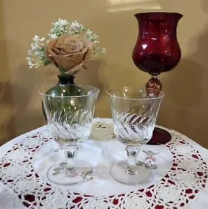 Juego de 2 copas de vino de cristal Orrefors patrón ORR4 - Imagen 1 de 5